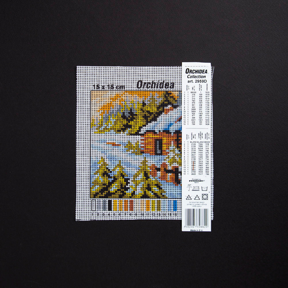 Orchidea 15x15cm Printed Gobelin, Four Seasons (Winter) 2959D