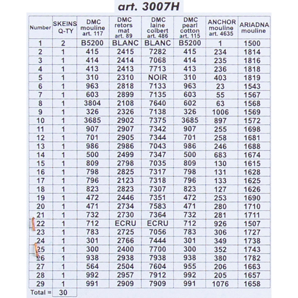 Orchidea 24x30cm Printed Gobelin, On the Window - 3007H