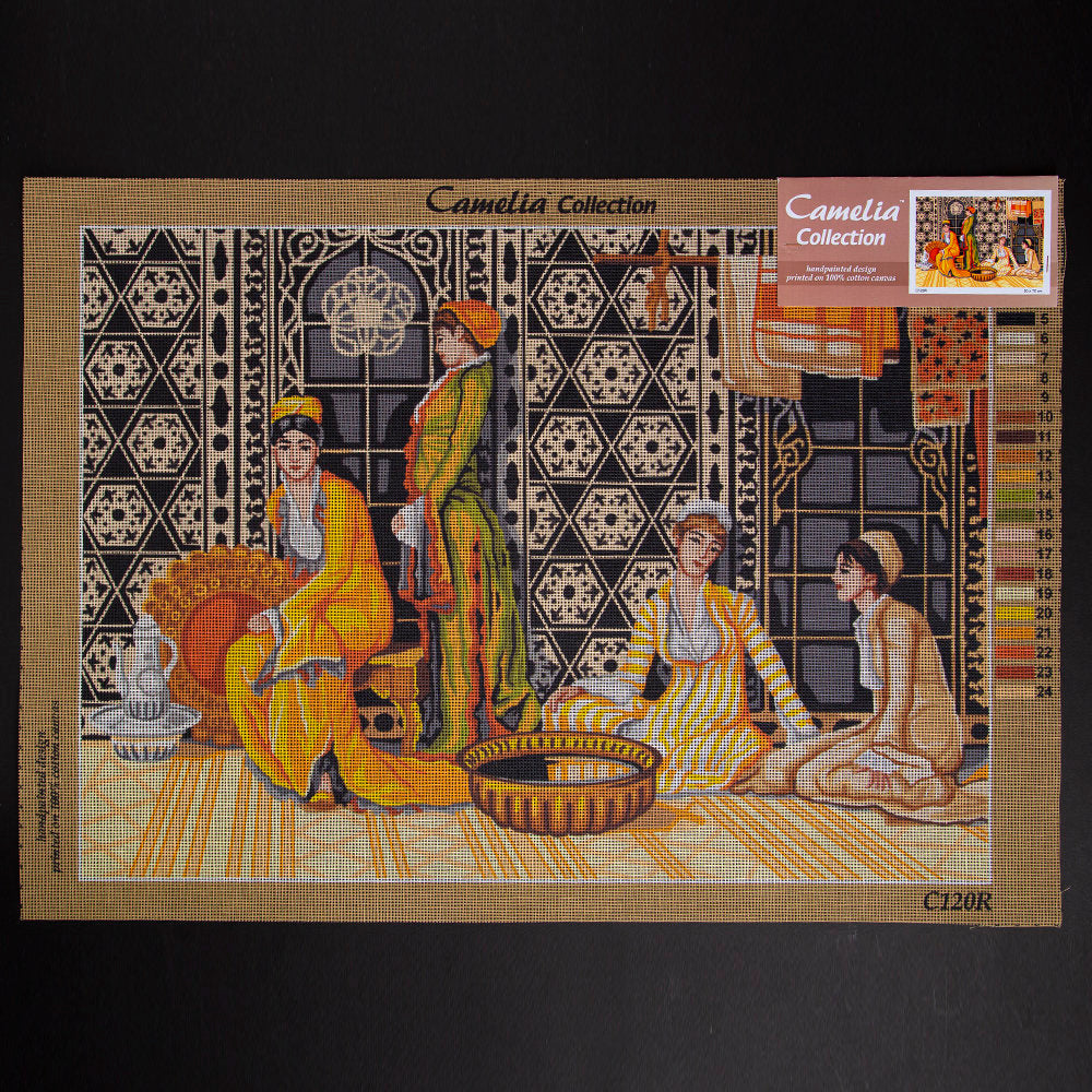 Orchidea 50x70cm Printed Gobelin, Osman Hamdi Bey - Harem - C120R