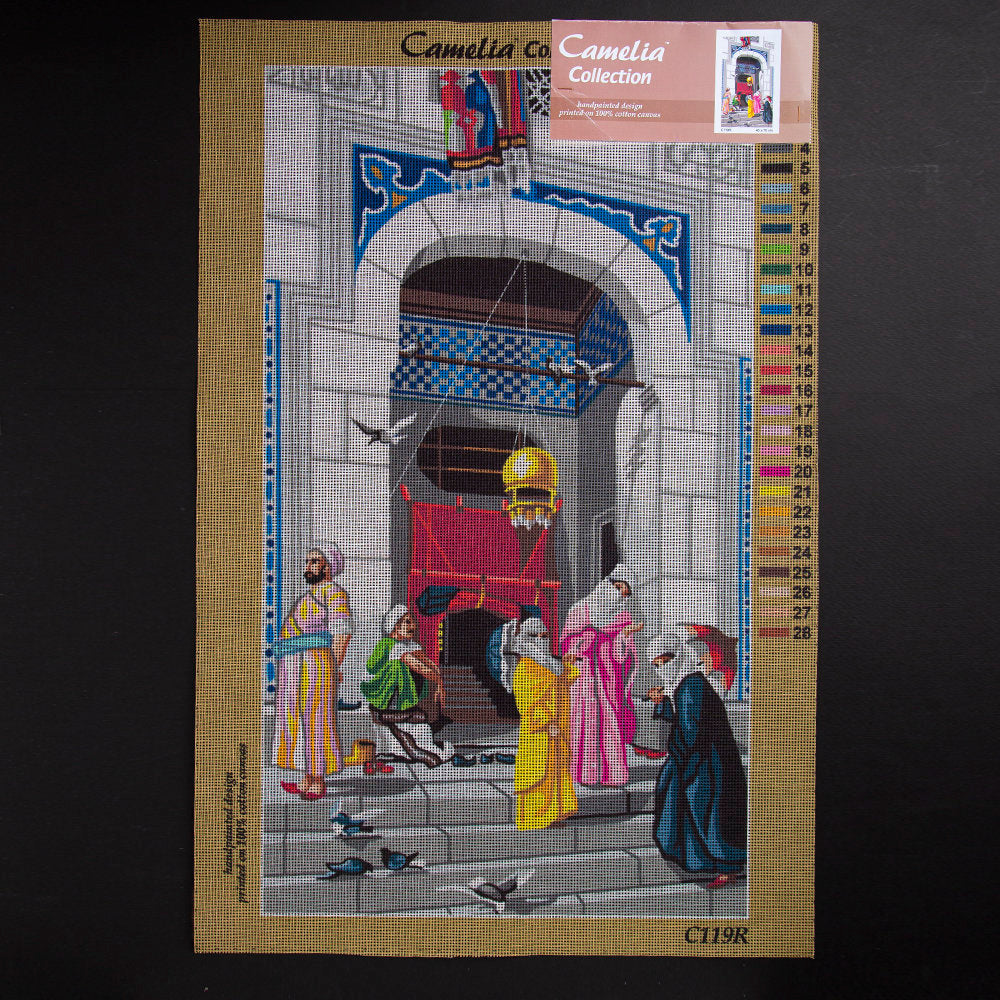 Orchidea 40x70cm Printed Gobelin, Osman Hamdi Bey - Concubines - C119R