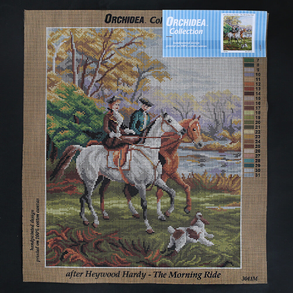 Orchidea 40x50 cm Heywood Hardy - The Morning Ride Printed Gobelin 3041M