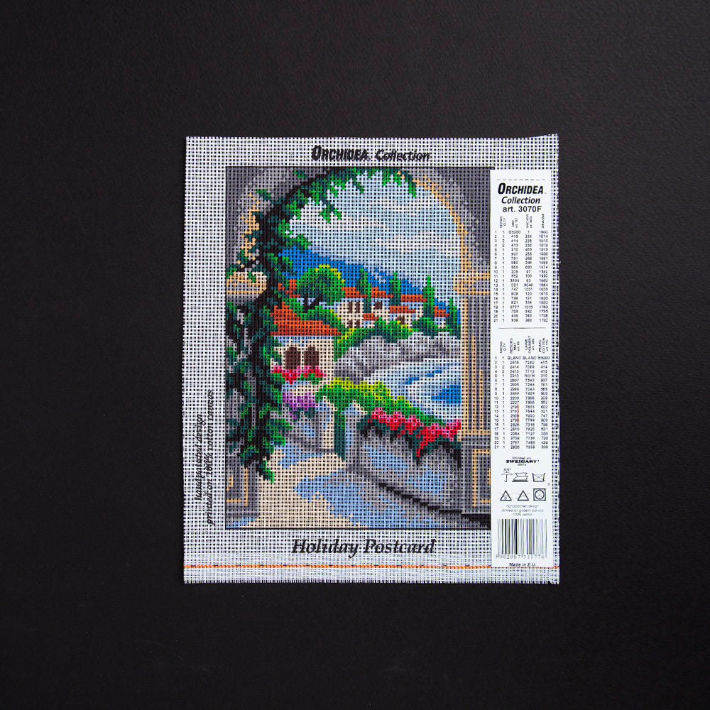 Orchidea 18x24cm Printed Gobelin, Holiday Postcard - 3070F