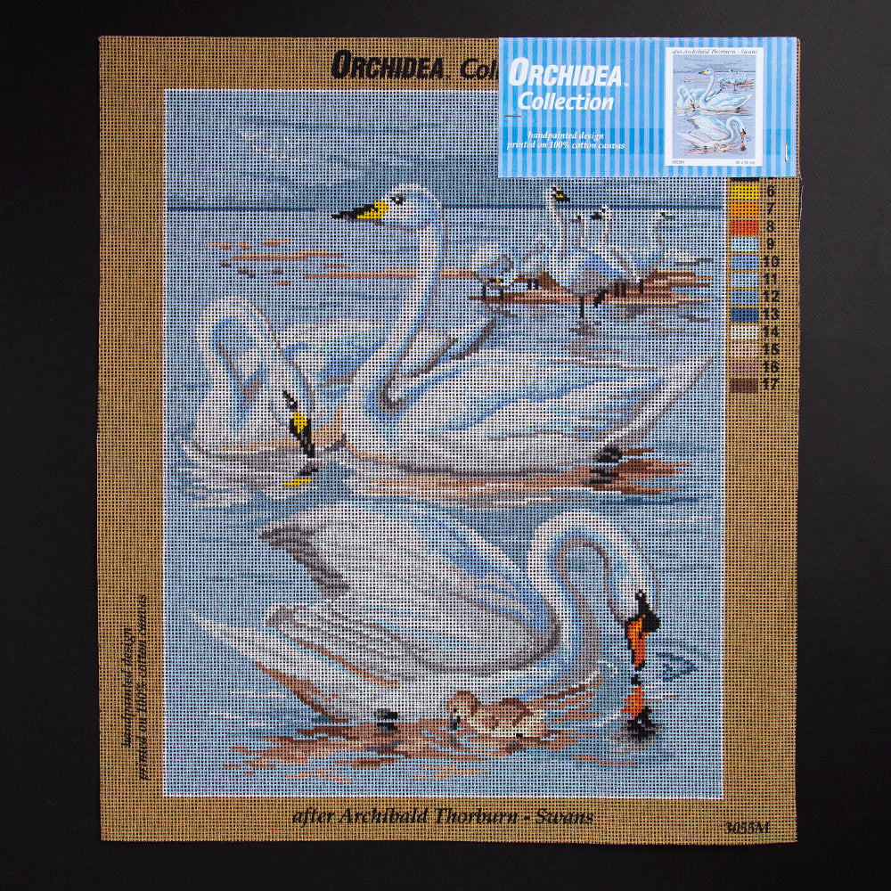 Orchidea 40x50cm Printed Gobelin, Archibald Thorburn - Swans - 3055M