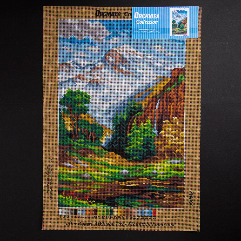 Orchidea 40x60cm Printed Gobelin, Robert Atkinson Fox - Mountain Landscape - 3095Q