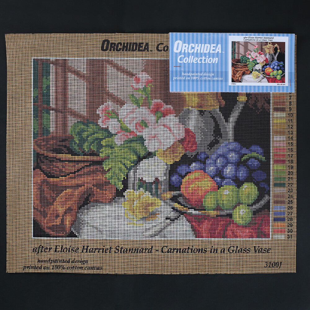 Orchidea 30x40 cm Eloise Harriet Stannard Carnations in A Grlass Vase Printed Gobelin 3100J