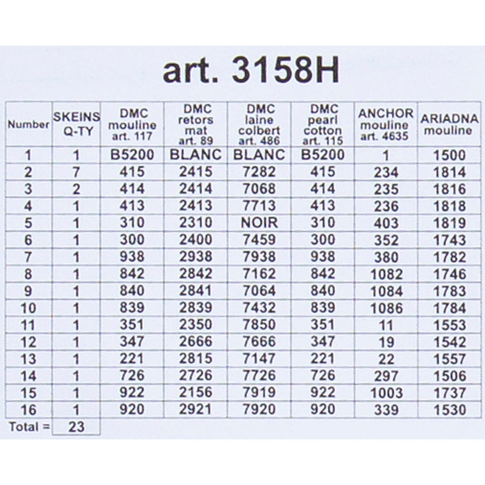 Orchidea 24x30cm Printed Gobelin, Waxwing - 3158H