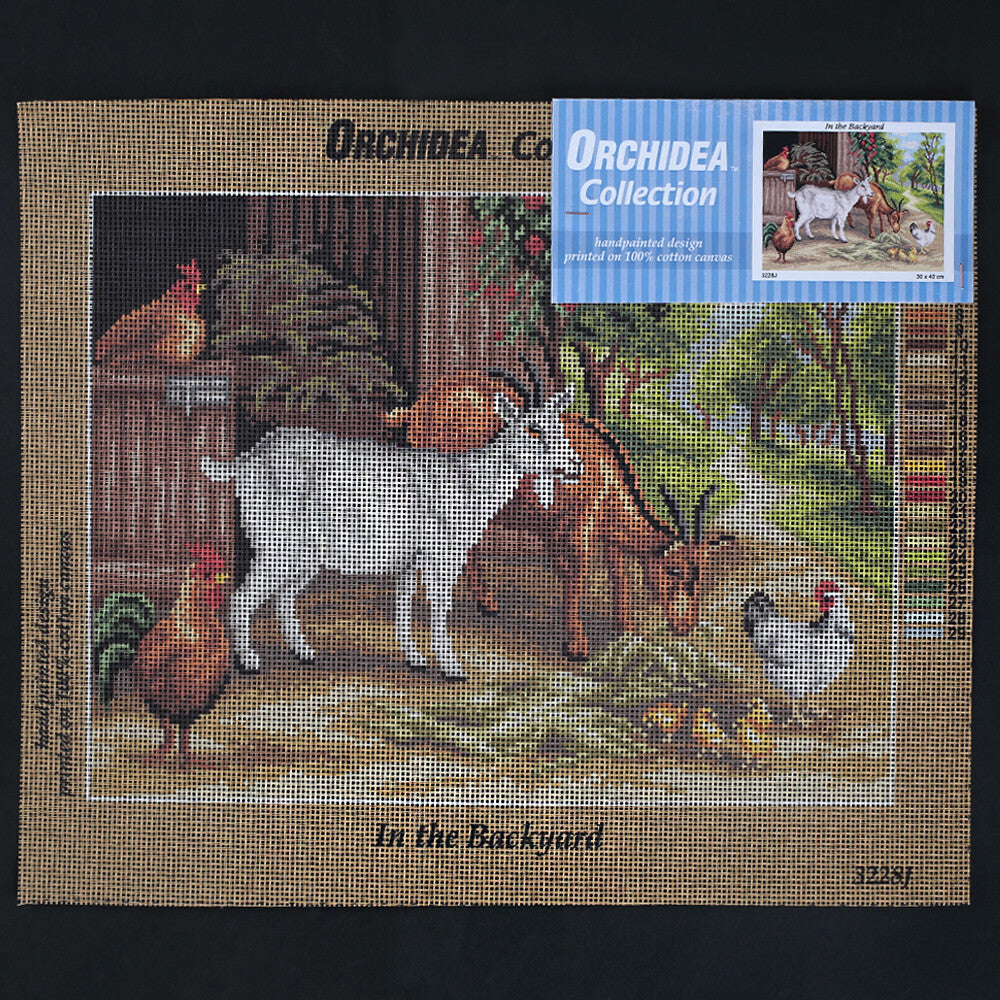 Orchidea 30x40 cm In The Backyard Printed Gobelin 3228J