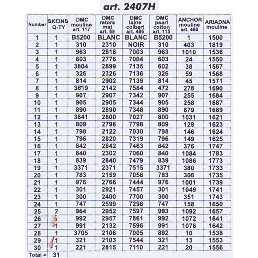 Orchidea 24x30cm Printed Gobelin, Tulips and Cherries - 2407H