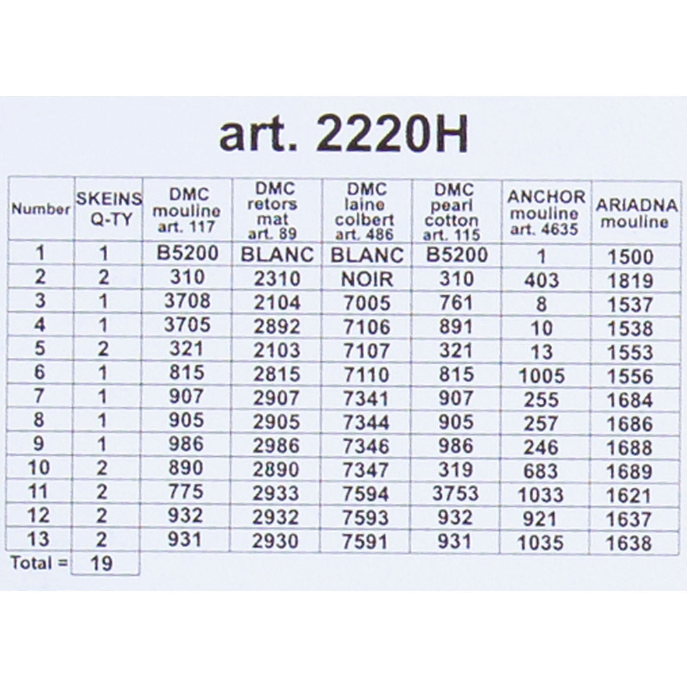 Orchidea 24x30cm Printed Gobelin, Bouquet of Roses - 2220H