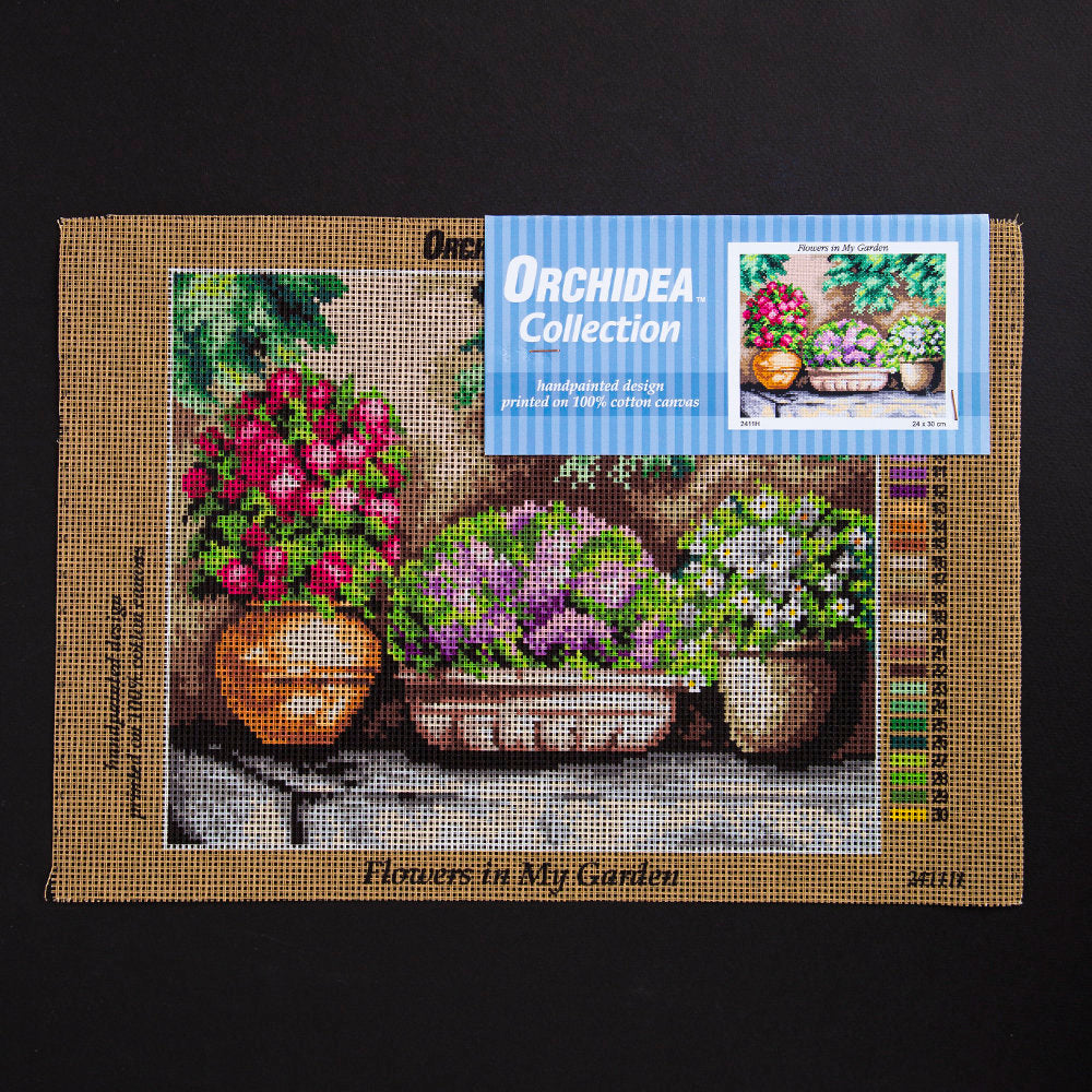 Orchidea 24x30cm Printed Gobelin, Flowers in My Garden - 2411H