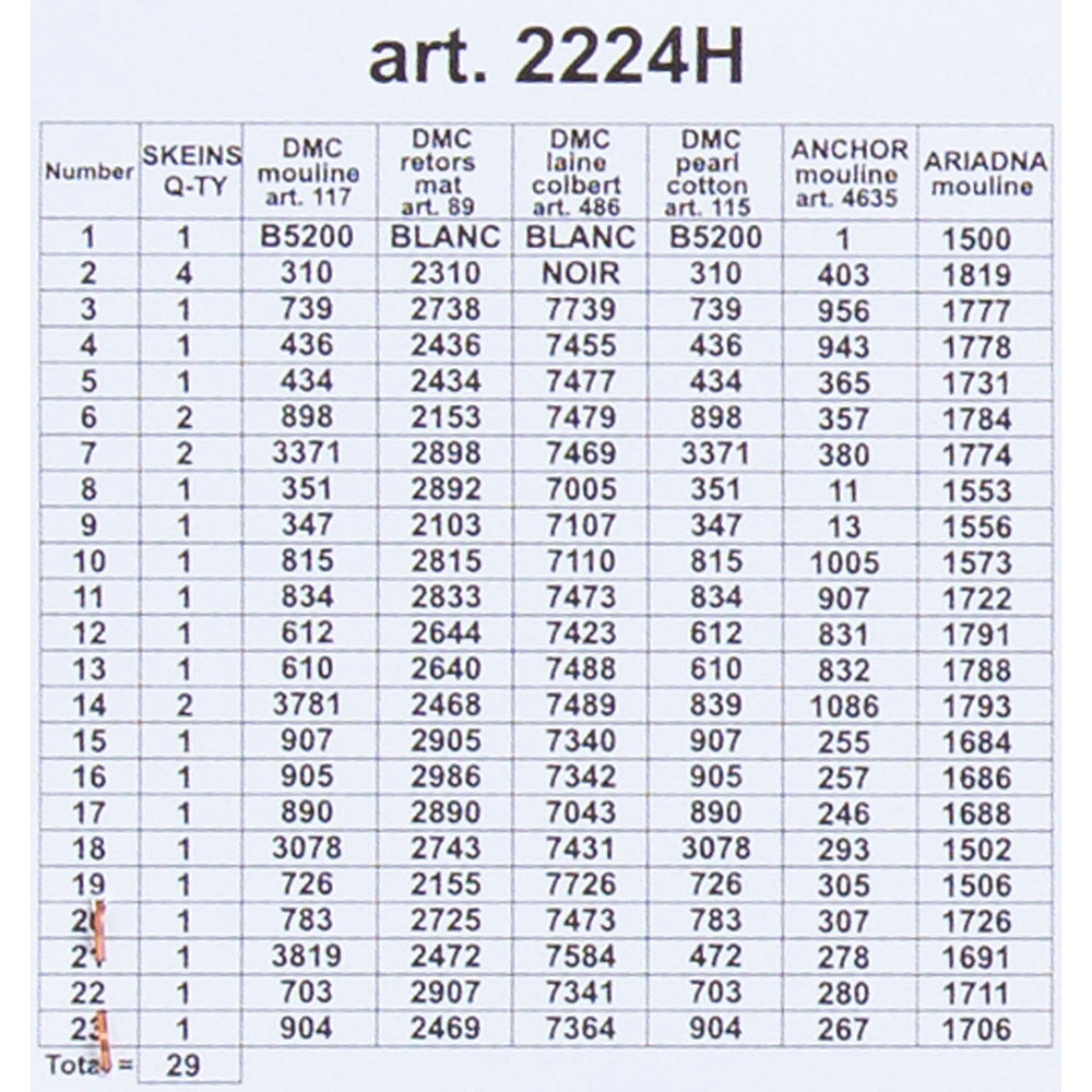 Orchidea 24x30cm Printed Gobelin, Still Life with Lemon and Cherries - 2224H