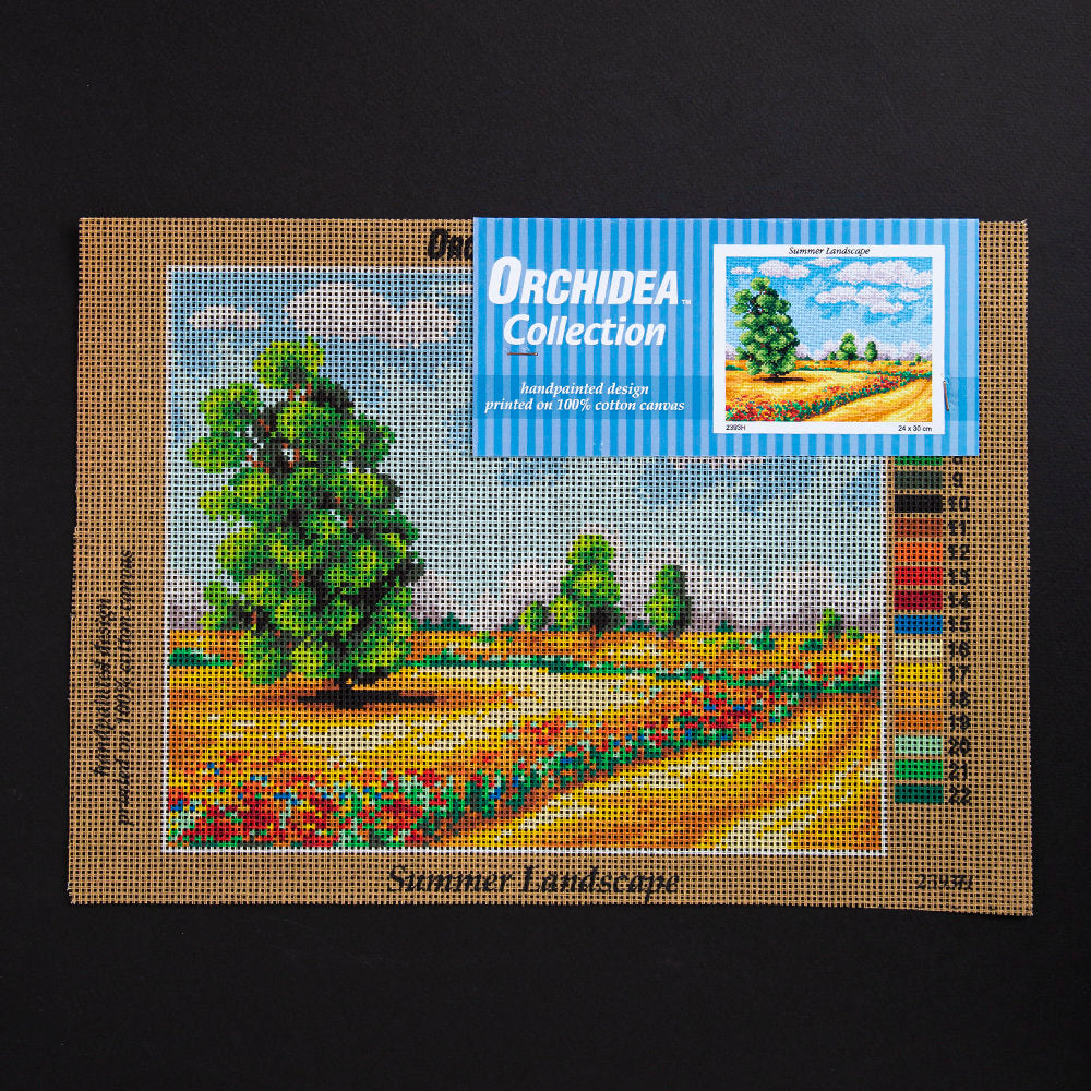 Orchidea 24x30cm Printed Gobelin, Summer Landscape - 2393H