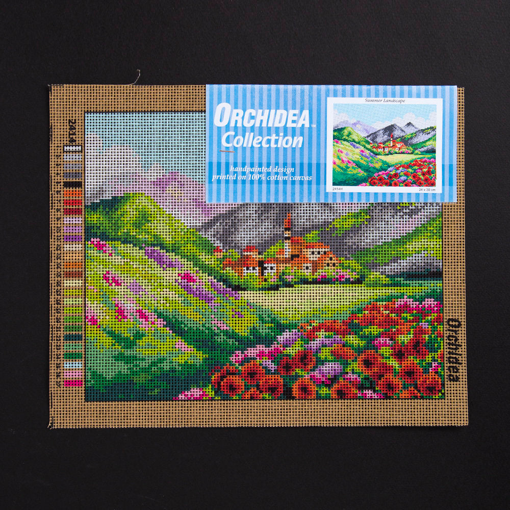 Orchidea 24x30cm Printed Gobelin, Summer Landscape - 2414H