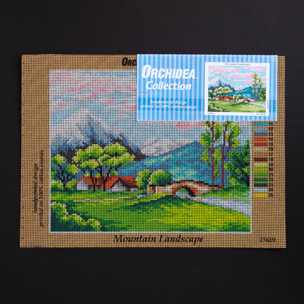 Orchidea 24x30cm Printed Gobelin, Mountain Landscape - 2362H