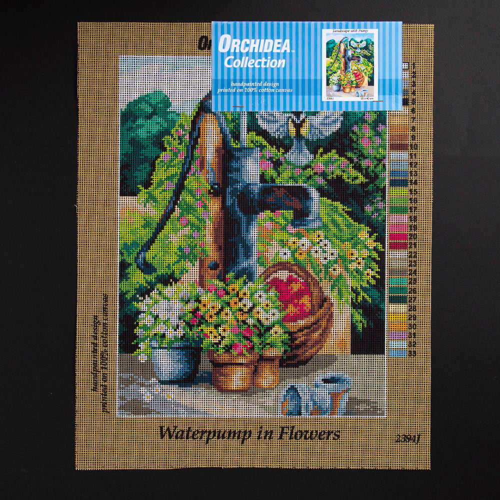 Orchidea 30x40cm Printed Gobelin, Landscape with Pump - 2394J