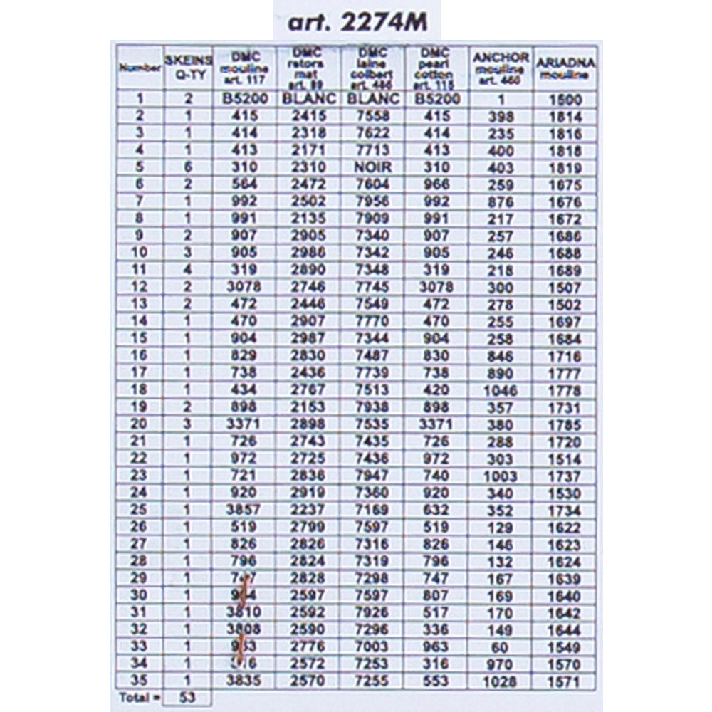 Orchidea 40x50cm Printed Gobelin, Flower Pots - 2274M