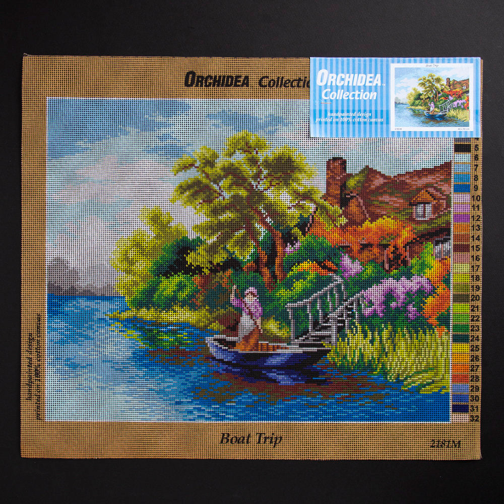 Orchidea 40x50cm Printed Gobelin, Boat Trip - 2181M