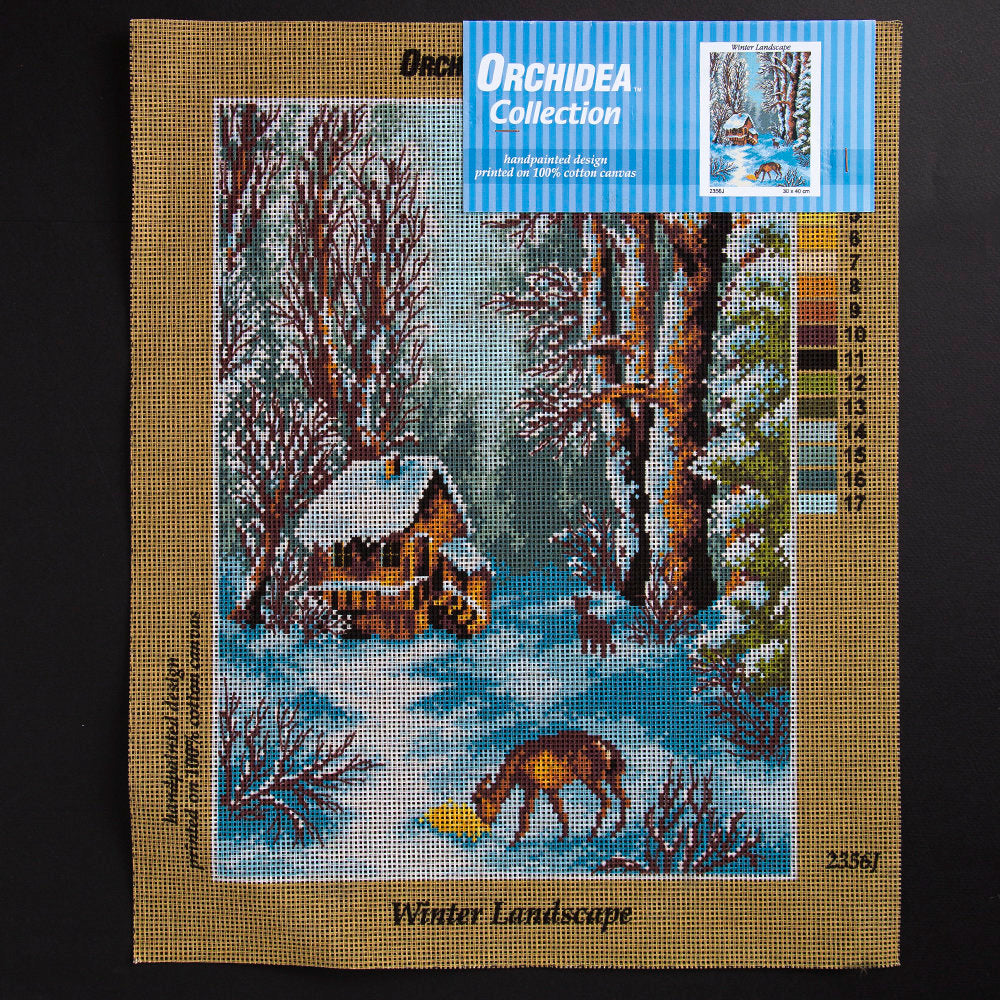 Orchidea 30x40cm Printed Gobelin, Winter Landscape - 2356J