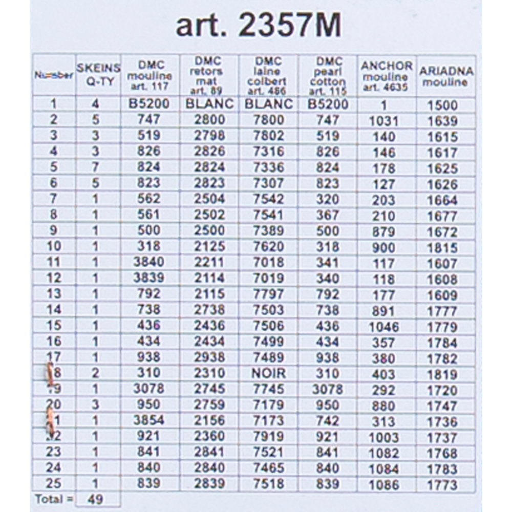 Orchidea 40x50cm Printed Gobelin, Moonlight Night - 2357M