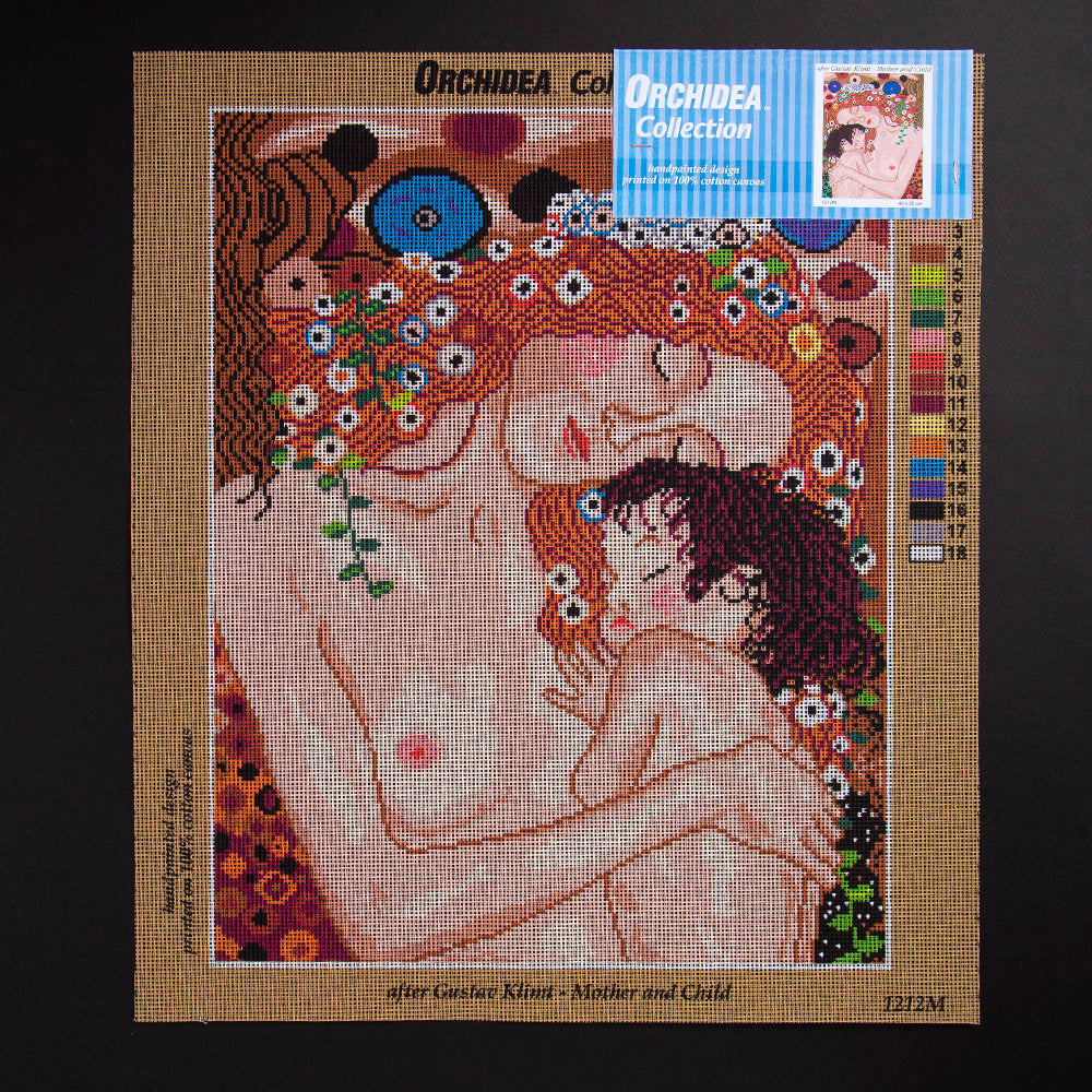 Orchidea 40x50cm Printed Gobelin, Gustav Klimt - Mother and Child - 1212M