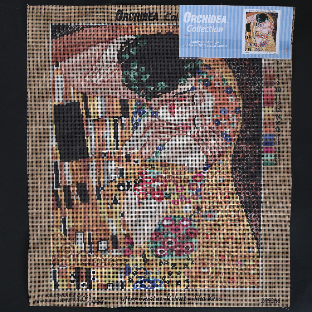 Orchidea 40x50 cm Gustav Klimt - The Kiss Printed Gobelin 2082M