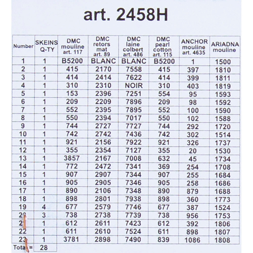 Orchidea 24x30cm Printed Gobelin, Bouquet of Pansies - 2458H