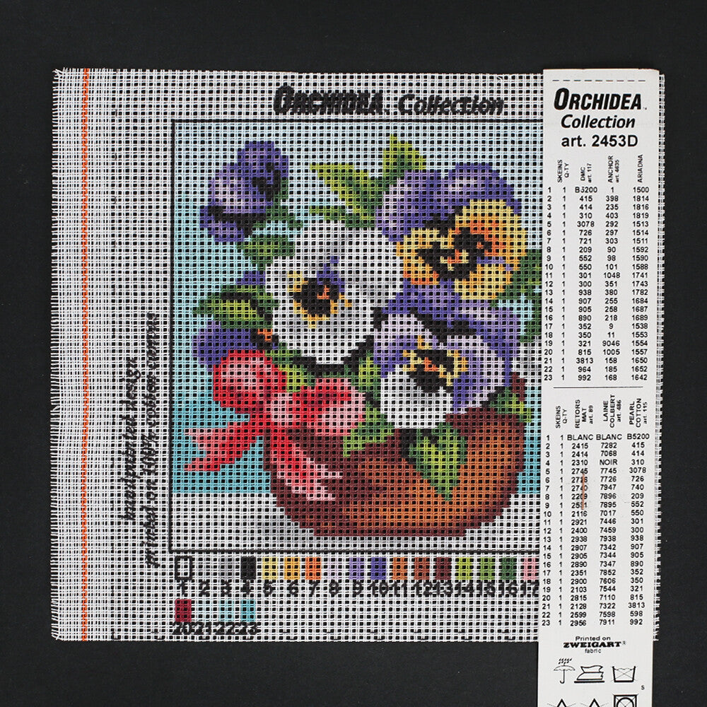 Orchidea 15x15 cm Printed Gobelin 2453D