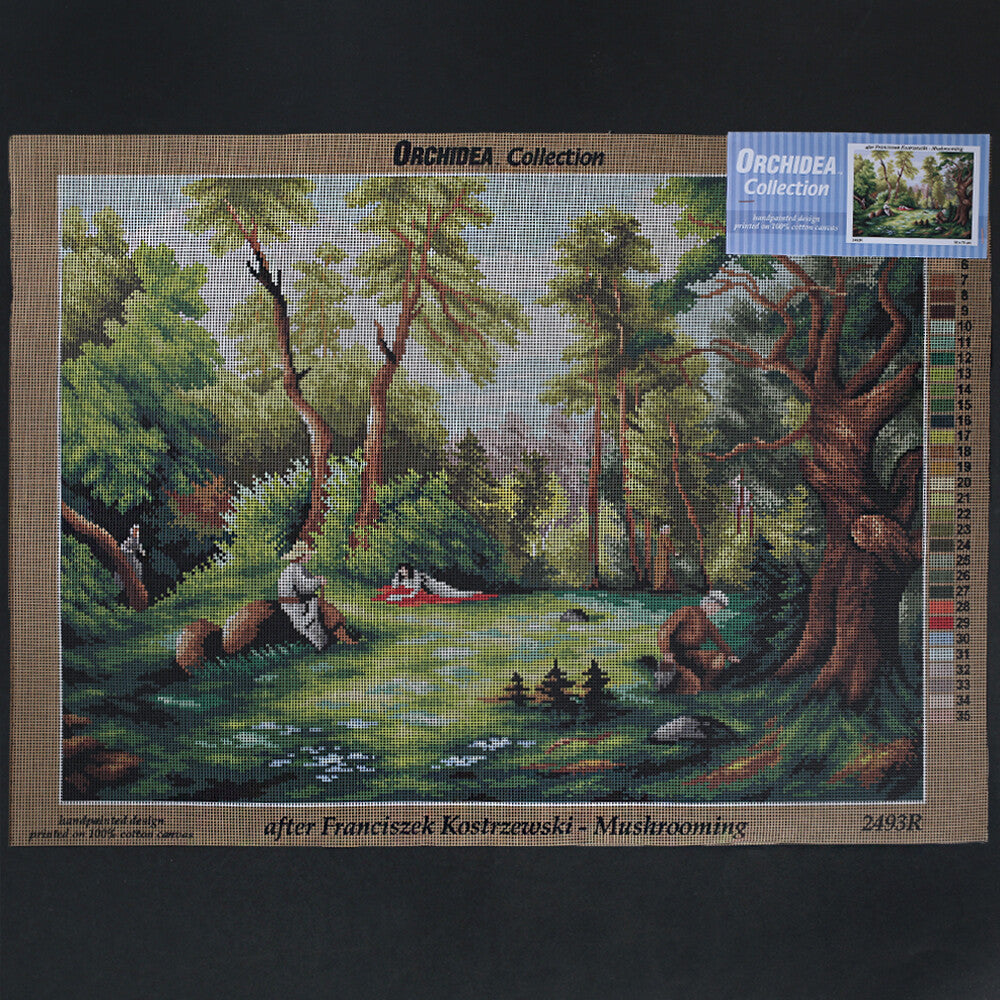 Orchidea 50x70 cm Franciszek Kostrzewski - Mushrooming Printed Gobelin 2493R