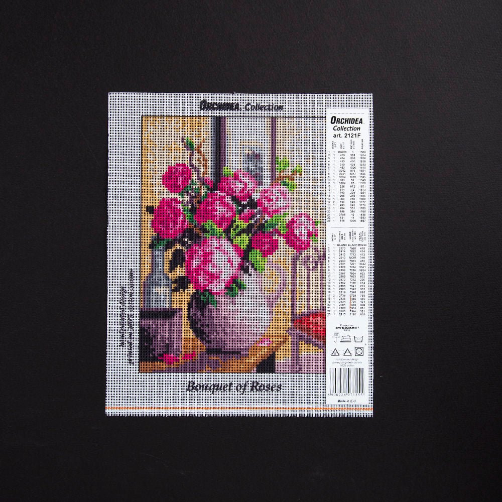 Orchidea 18x24cm Printed Gobelin, Bouquet of Roses - 2121F