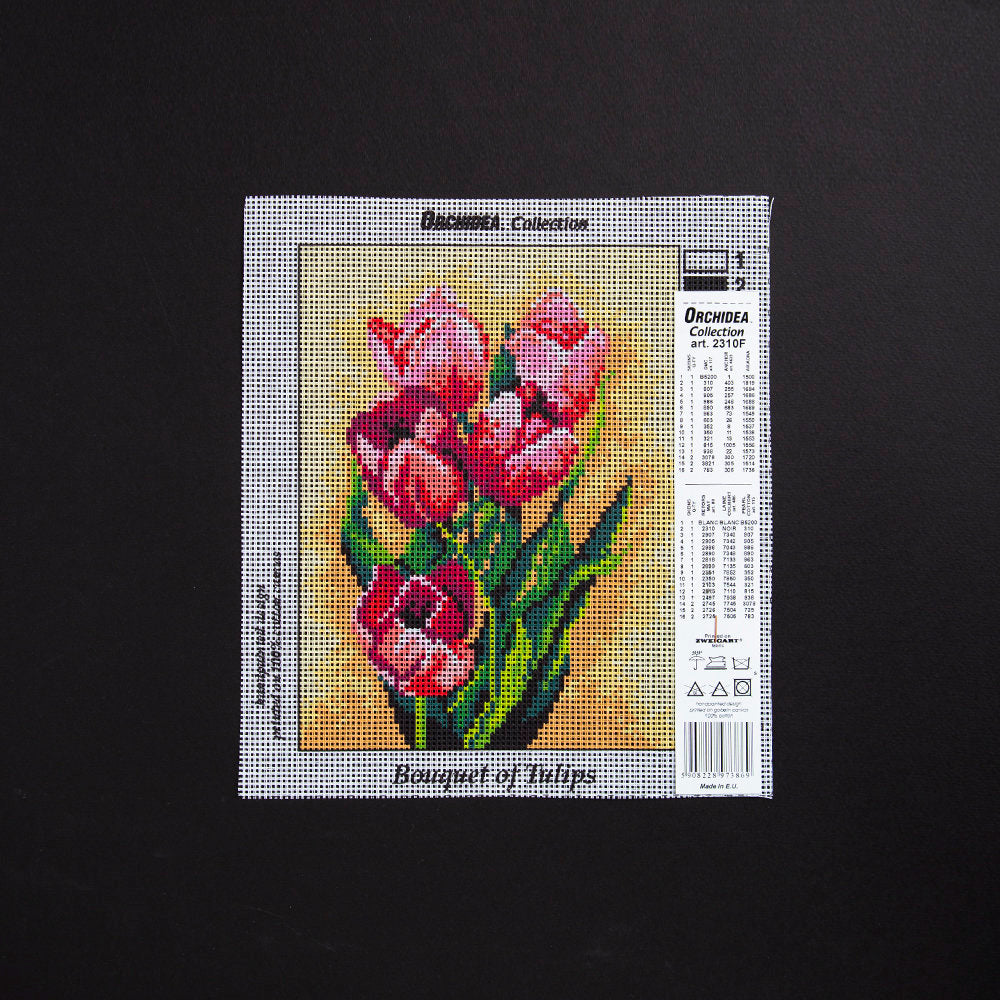 Orchidea 18x24cm Printed Gobelin, Bouquet of Tulips - 2310F