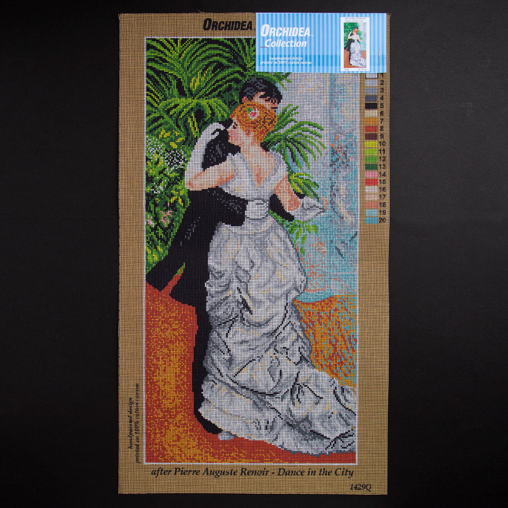 Orchidea 35x70cm Printed Gobelin, August Renoire - Dance in the City - 1429Q