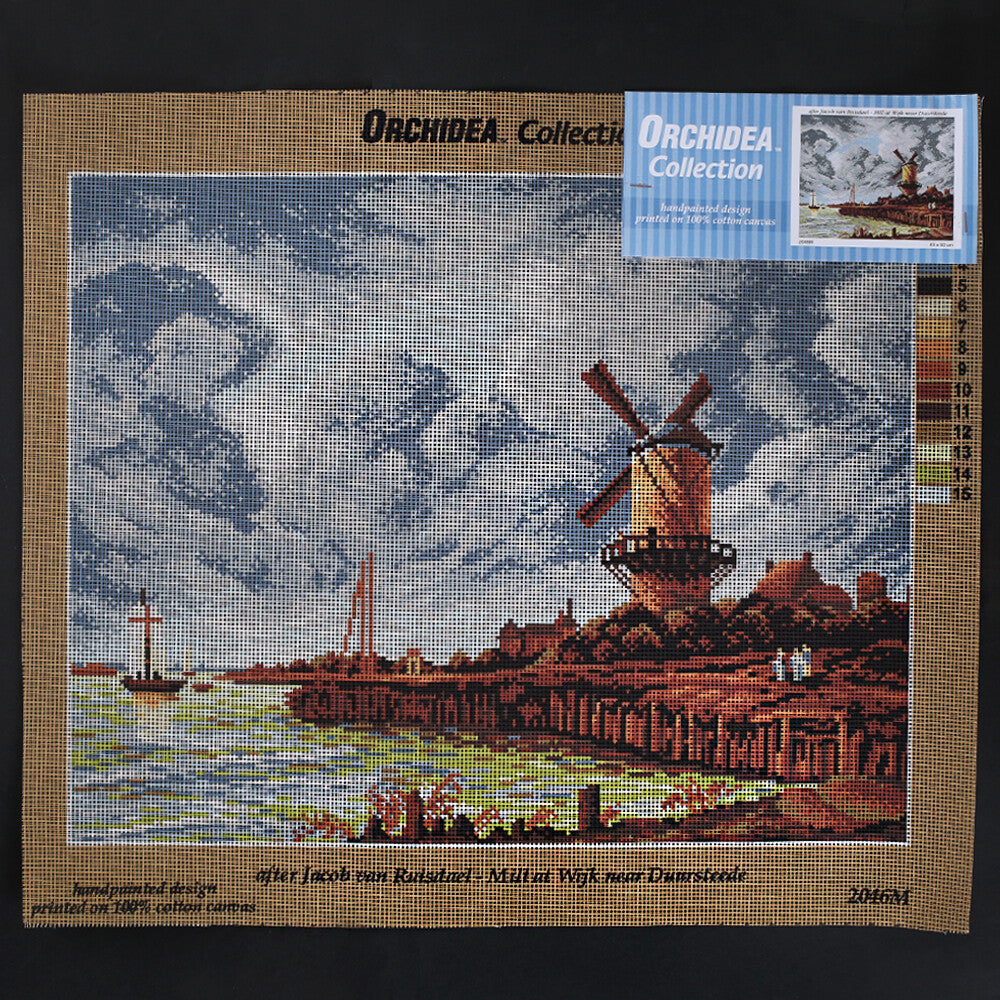 Orchidea 40x50 cm Jakob Van Ruisdael - Mill A Wijk Near Duursteede Printed Gobelin 2046M