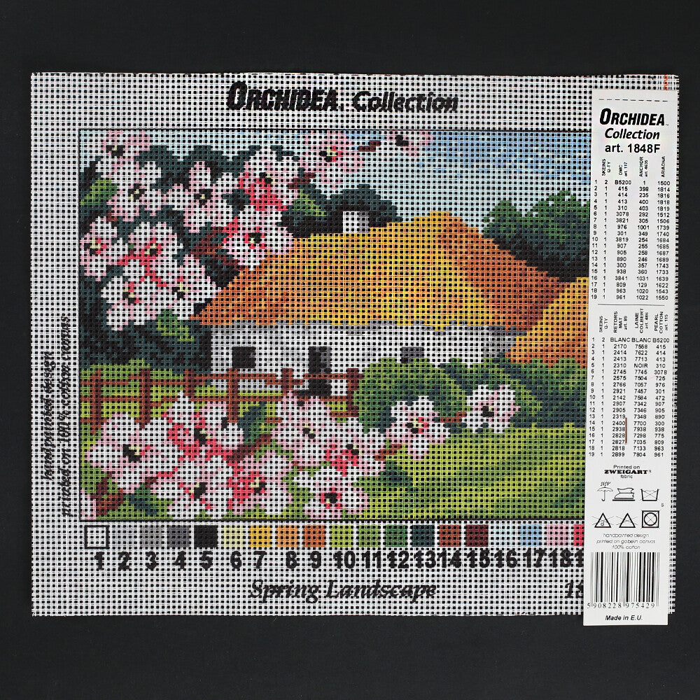 Orchidea 18x24 cm Spring Landscape Printed Gobelin 1848F