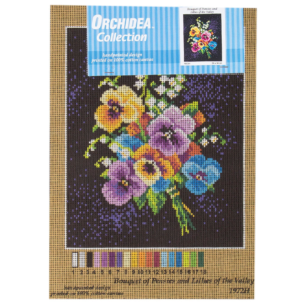 Orchidea 24x30cm Printed Gobelin, Flowers