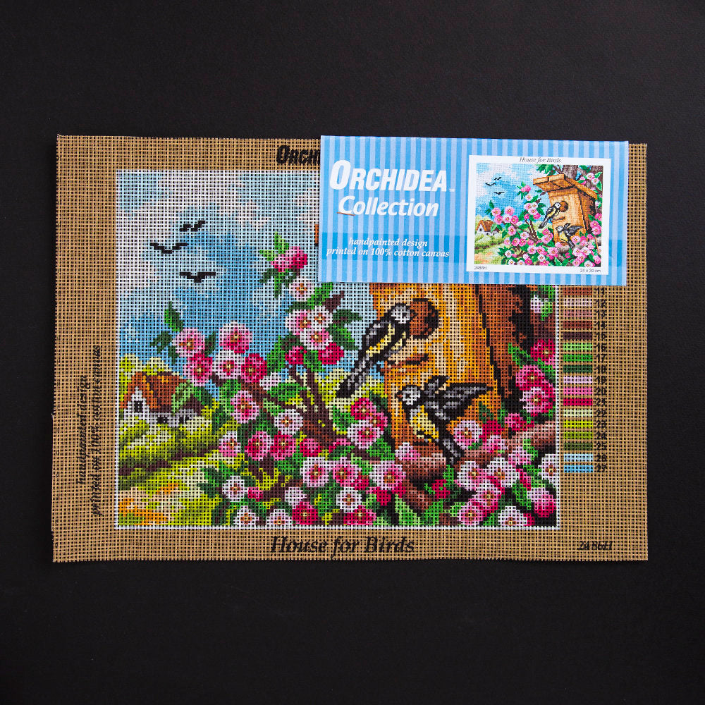 Orchidea 24x30cm Printed Gobelin, House for Birds - 2486H