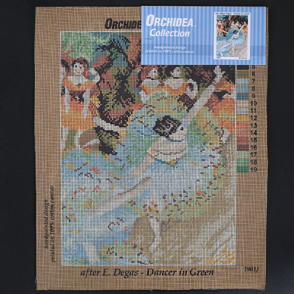 Orchidea 30x40 cm Edgar Degas - Dancer in Green Printed Gobelin 1901J