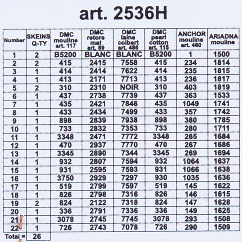 Orchidea 24x30cm Printed Gobelin, Cold Winter Night - 2536H