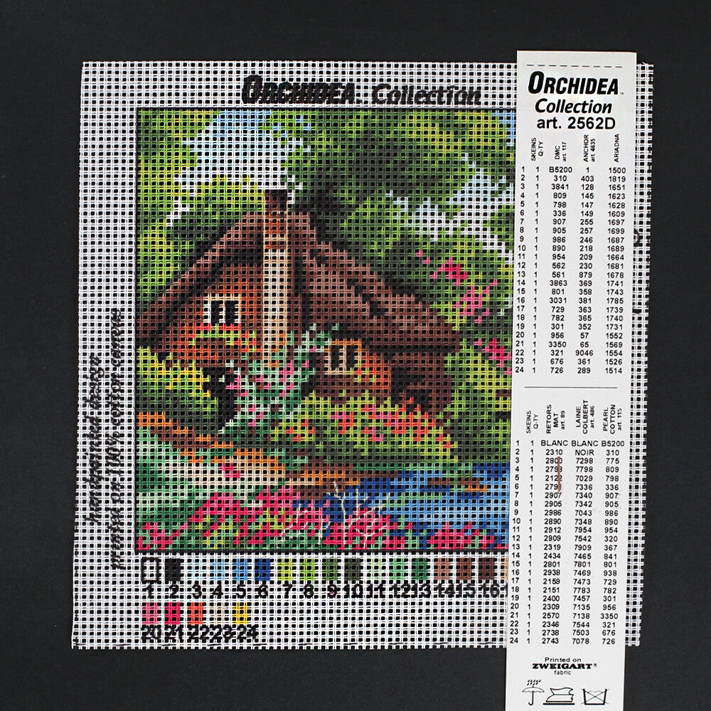 Orchidea 15x15 cm Printed Gobelin 2562D