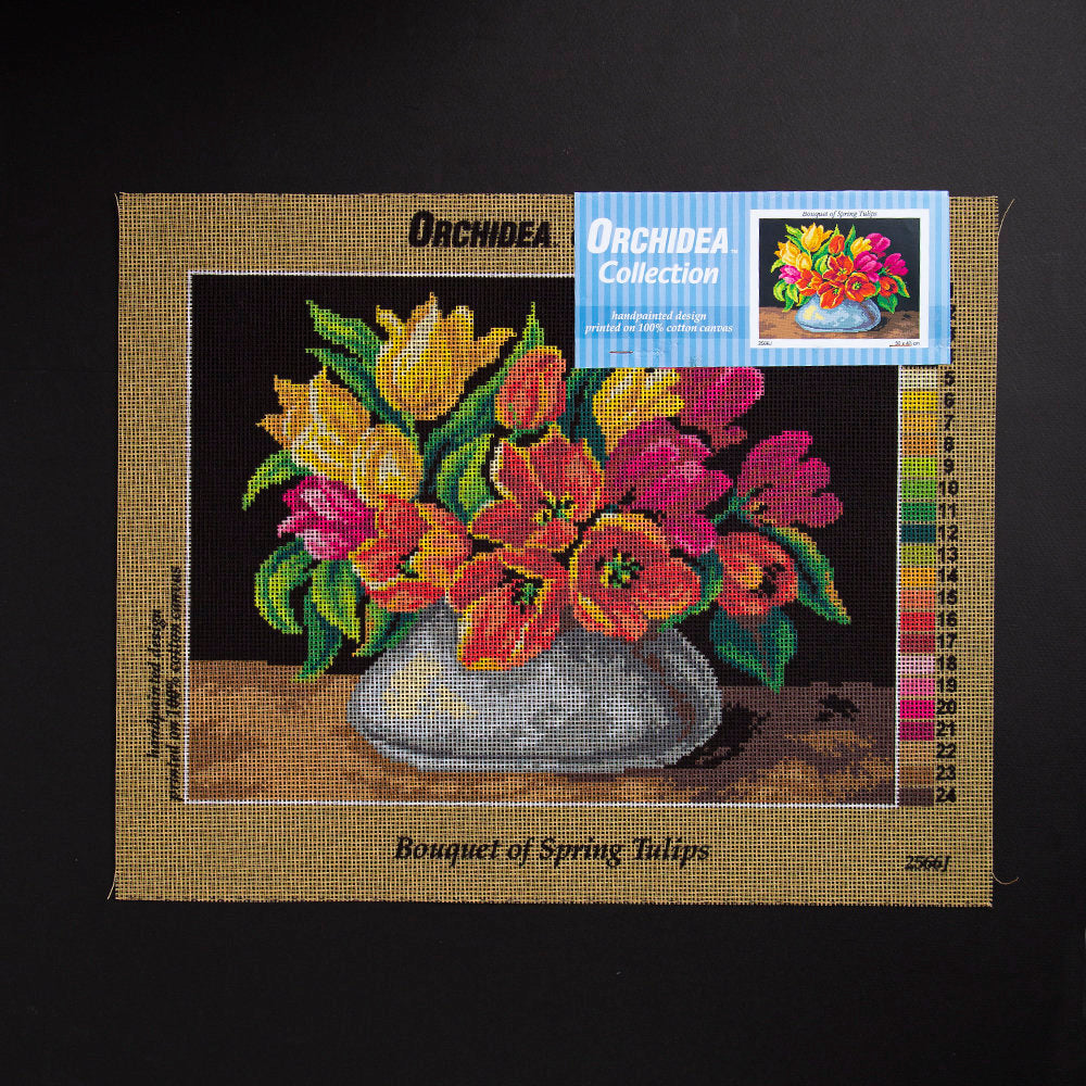 Orchidea 30x40cm Printed Gobelin, Bouquet of Spring Tulips - 2566J