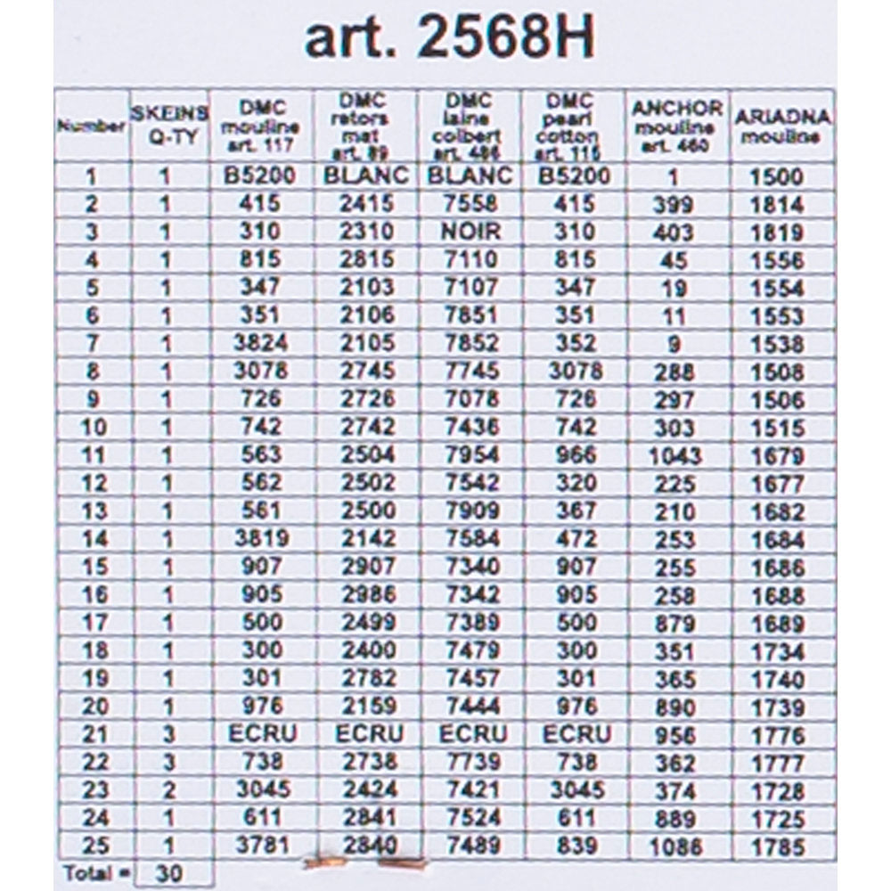 Orchidea 24x30cm Printed Gobelin, Strawberries - 2568H