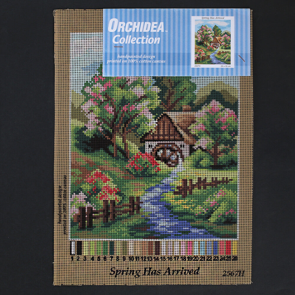 Orchidea 24x30 cm Spring Has Arrived Printed Gobelin 2567H