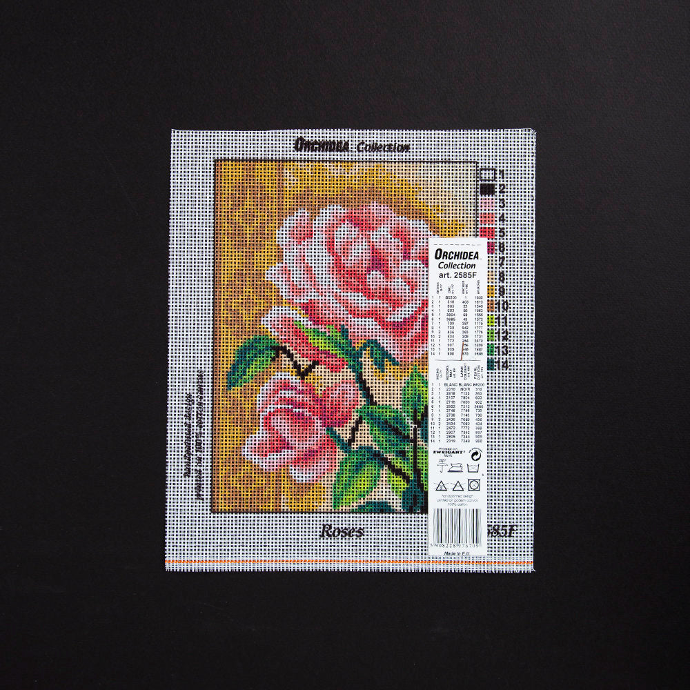 Orchidea 18x24cm Printed Gobelin, Roses - 2585F
