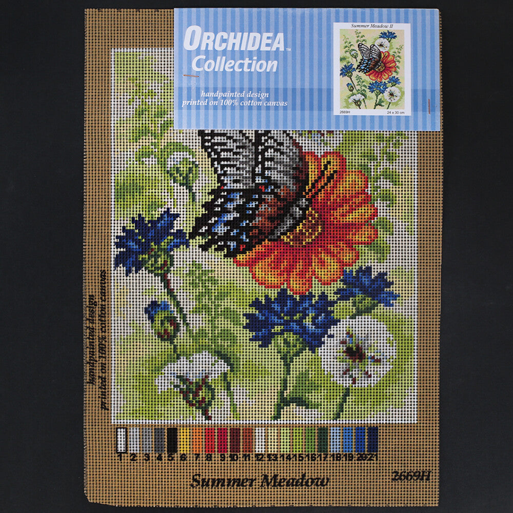 Orchidea 24x30 cm Summer Meadow II Printed Gobelin 2669H
