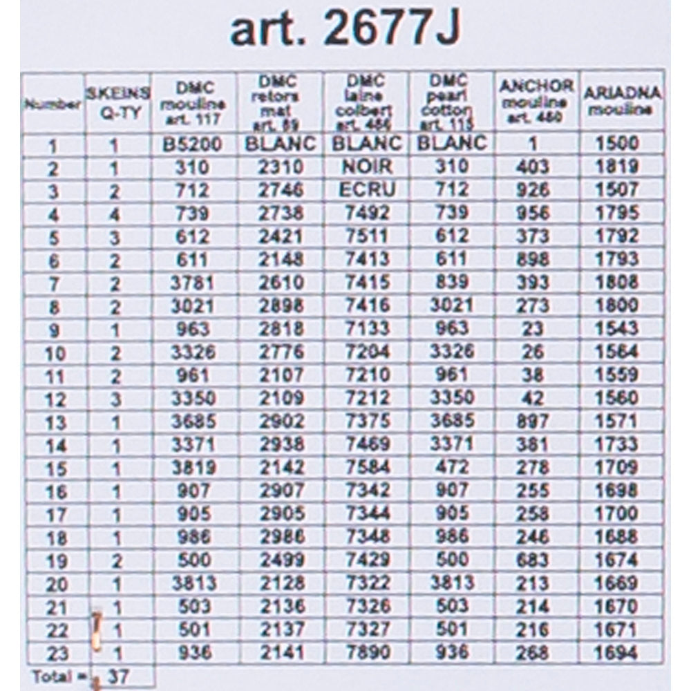 Orchidea 30x40cm Printed Gobelin, Farcy de Lavant - Pink Roses in Glass Vase - 2677J