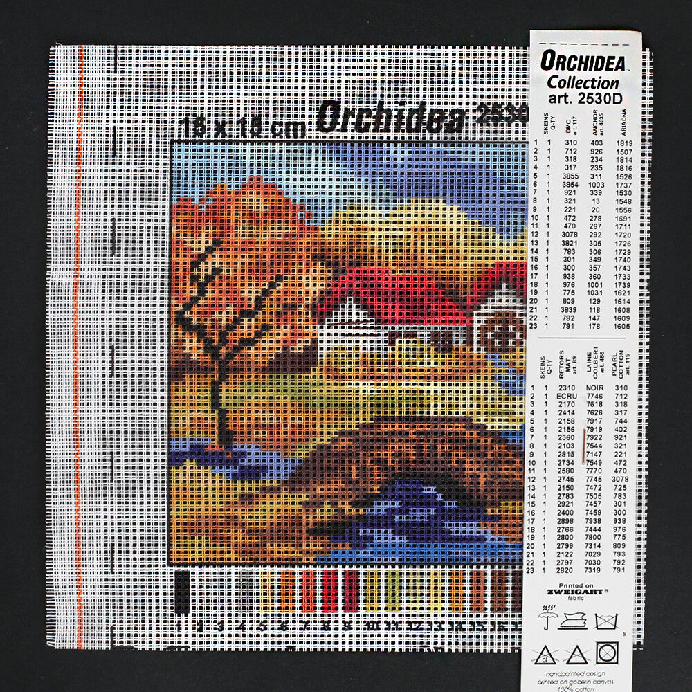 Orchidea 15x15 cm Printed Gobelin 2530D