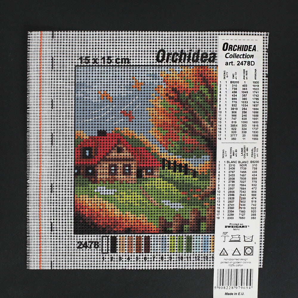 Orchidea 15x15 cm Printed Gobelin 2478D