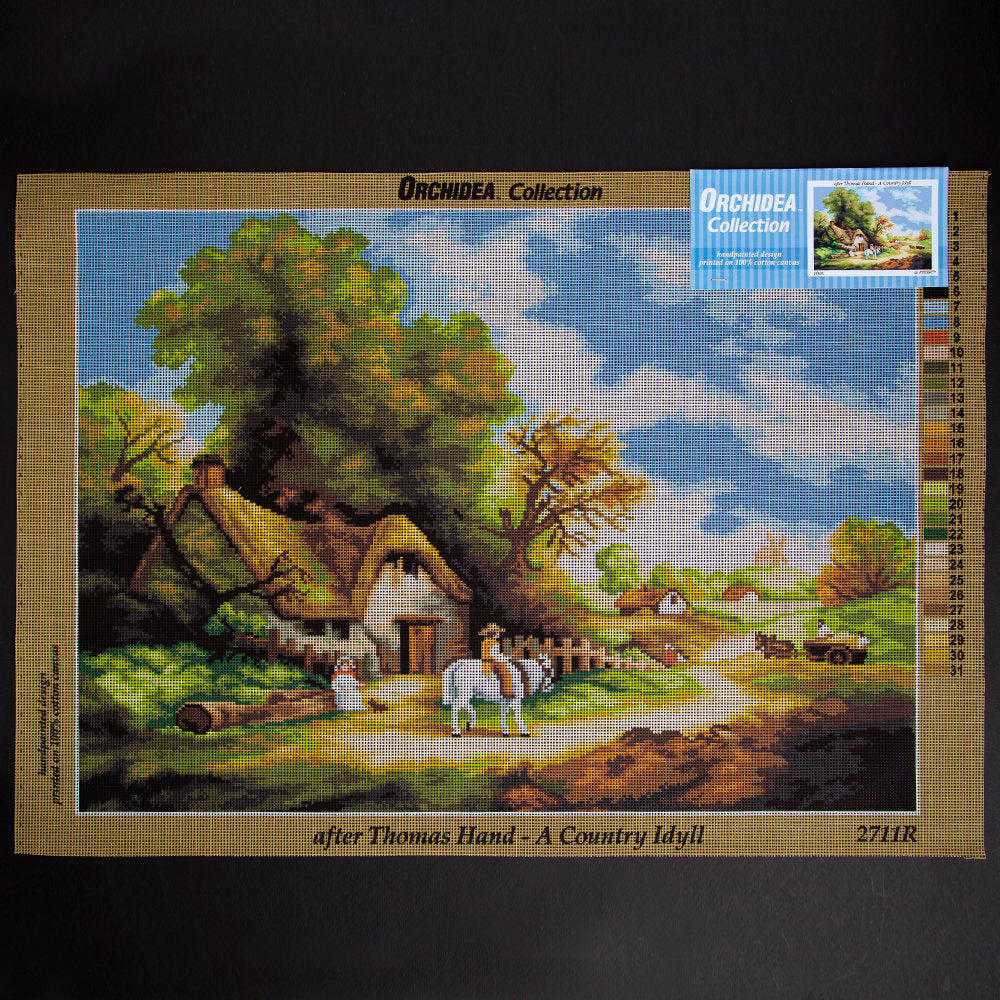 Orchidea 50x70cm Printed Gobelin, Thomas Hand - A country Idyll - 2711R