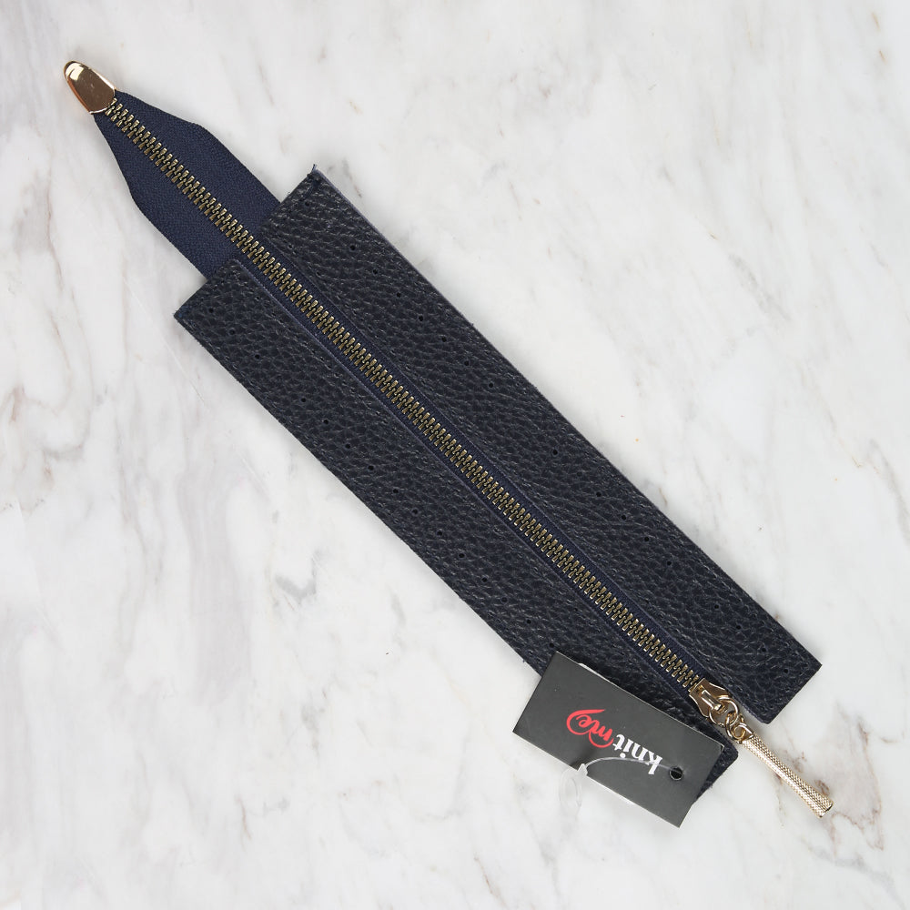 Knitme Bag Zipper 6x22 cm Blue BA-0071