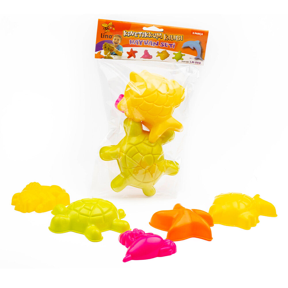 Lino 5 Pcs Kinetic Sand Mold Animal Figures Set - LN-005