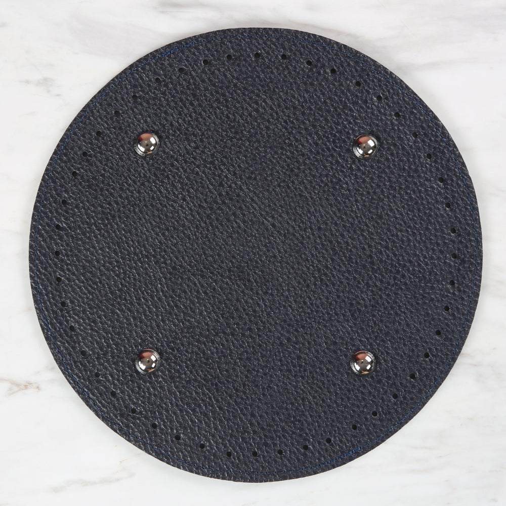 Knitme Bag Base Round 22 cm Navy Blue BA-0064